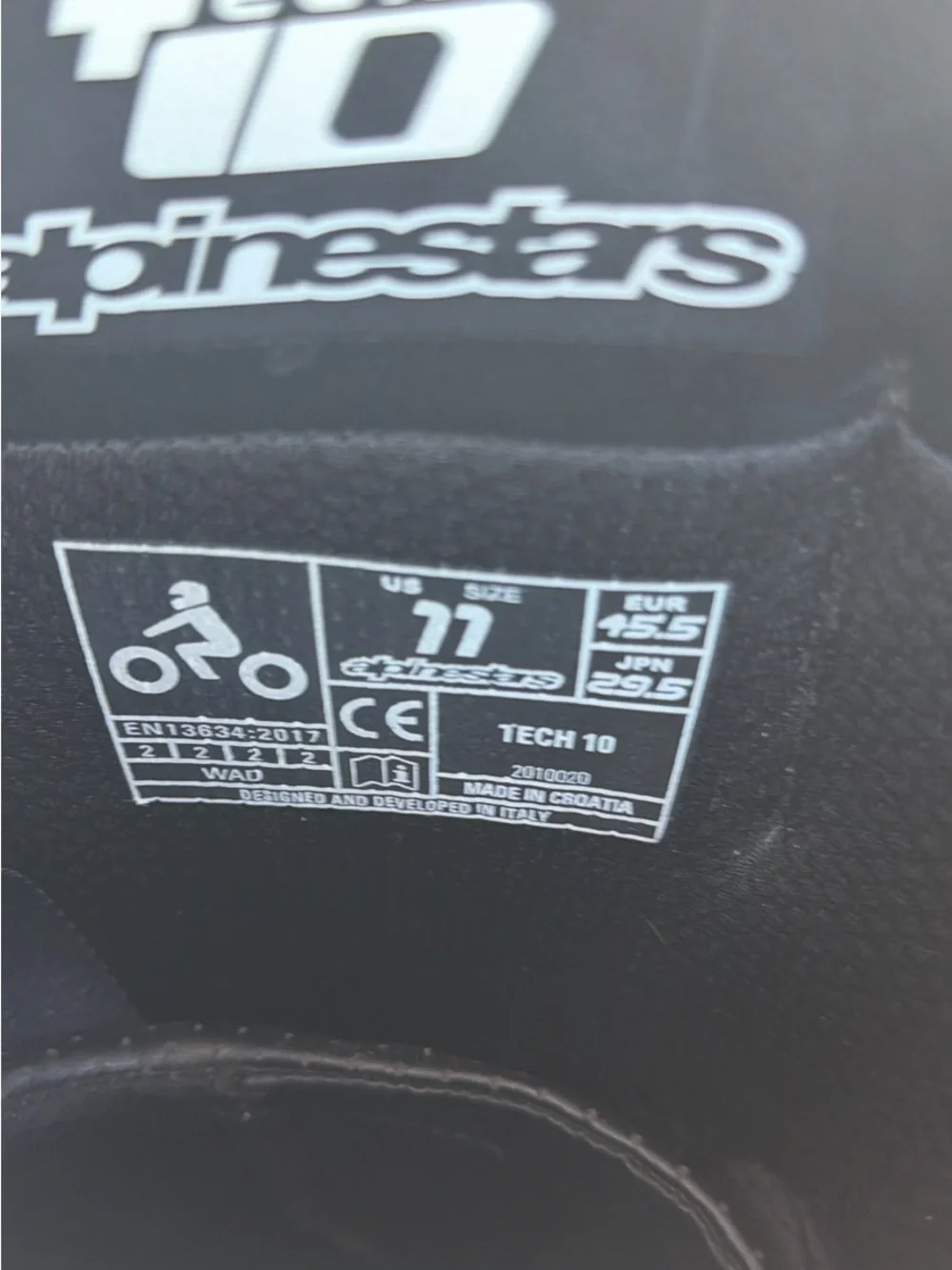 Alpinestars Tech 10 Boots in Black, White & Red with Neon Accent
